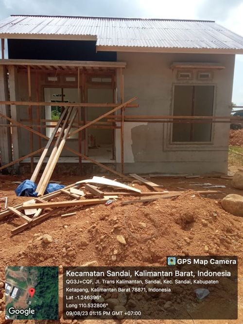 foto posisi tengah perumahan Permata Sandai Squer