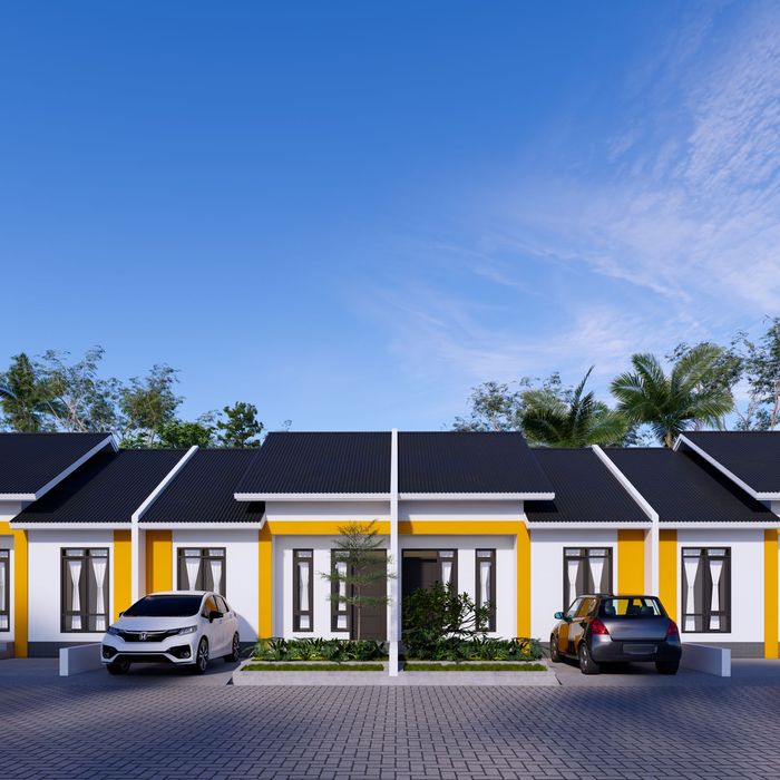 foto tampak rumah tipe 36/72 perumahan GRAHA INDAH RESIDENCE