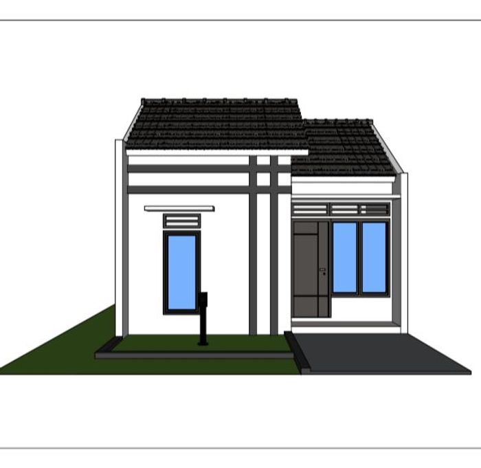 foto tampak rumah tipe 36 perumahan Vania Residence 2