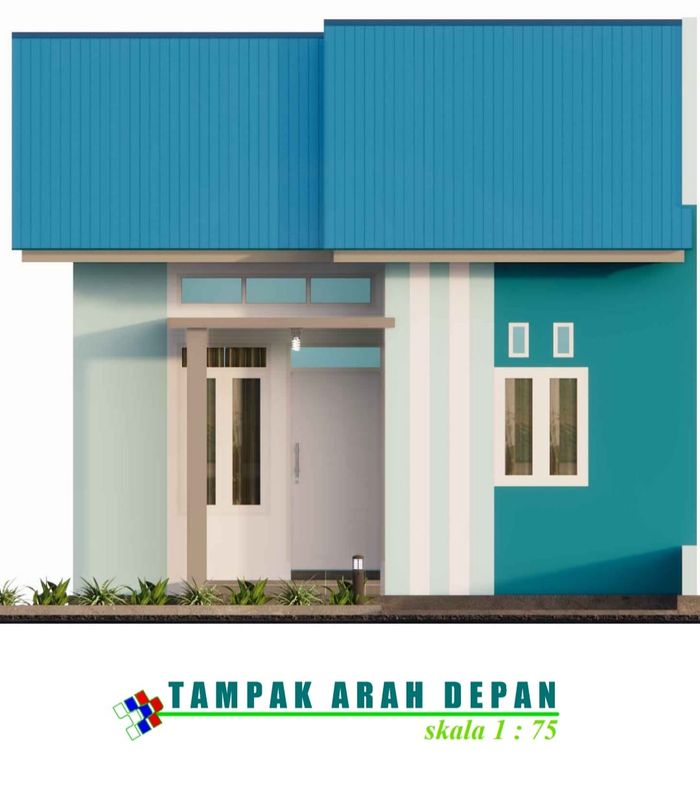foto tampak rumah tipe 36 perumahan KHARISMA TINGGEDE