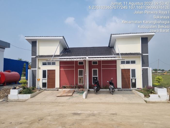 foto tampak rumah tipe 30/60 perumahan THE PRIMEROSE EMERALD