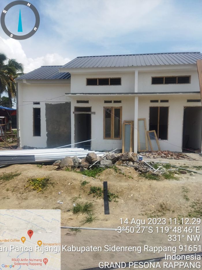 foto tampak rumah tipe 36 perumahan GRAND PESONA RAPPANG