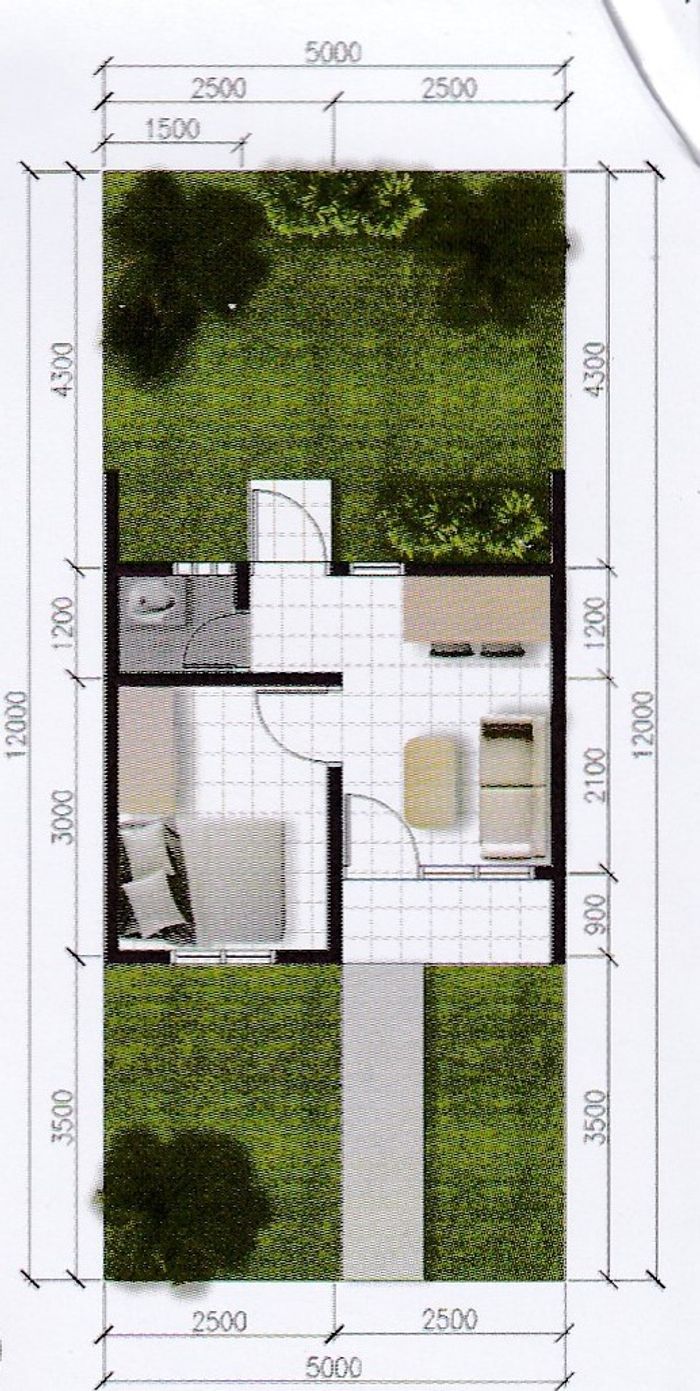 foto denah rumah tipe 22/66 (179.000.000) perumahan Villa Gading Harapan 2