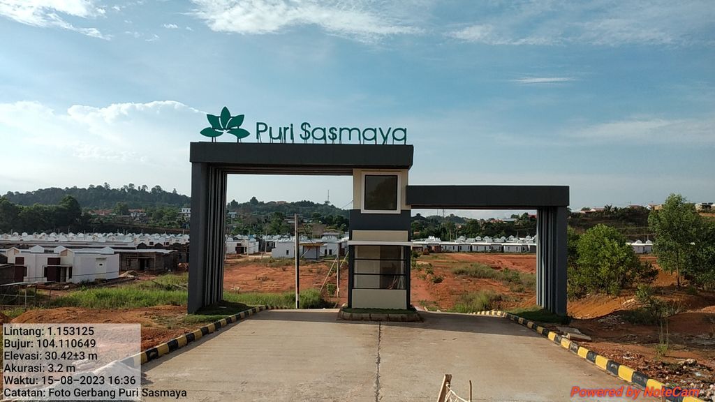 foto gerbang perumahan PURI SASMAYA TAHAP II & TAHAP III