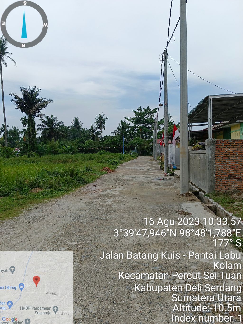 foto posisi tengah perumahan Sang Surya Residence