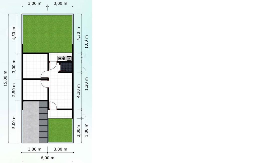 foto denah rumah tipe 36 perumahan Griya Alzea 2 Lanjutan