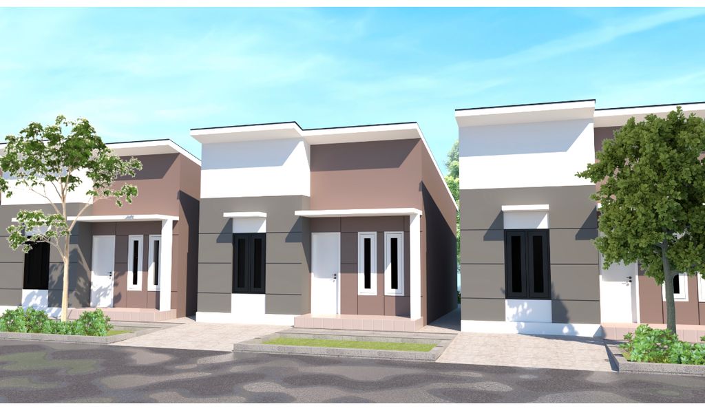 foto tampak rumah tipe 36/80.5 perumahan PERUMAHAN BUKIT MULYA 3/PURI ARYA RESIDENCE