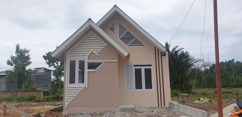 foto tampak rumah tipe 36 perumahan Permata Bukit Sampoddo