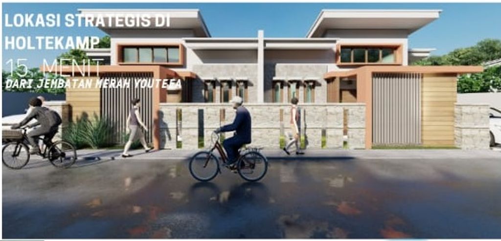 foto tampak rumah tipe 51 perumahan CENDRAWASIH RESIDENCE