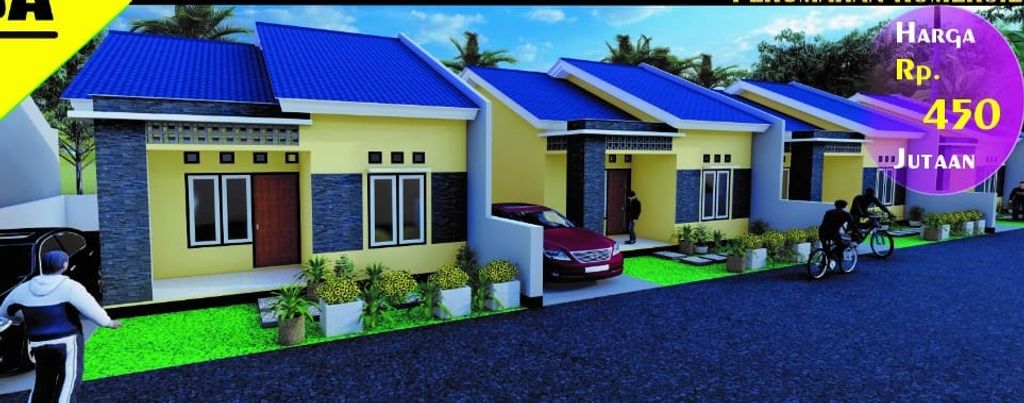 foto tampak rumah tipe 50 perumahan HARMONY RESIDENCE
