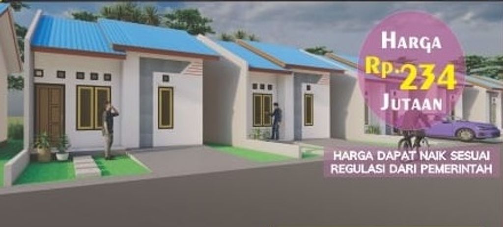 foto tampak rumah tipe 36 perumahan HARMONY RESIDENCE
