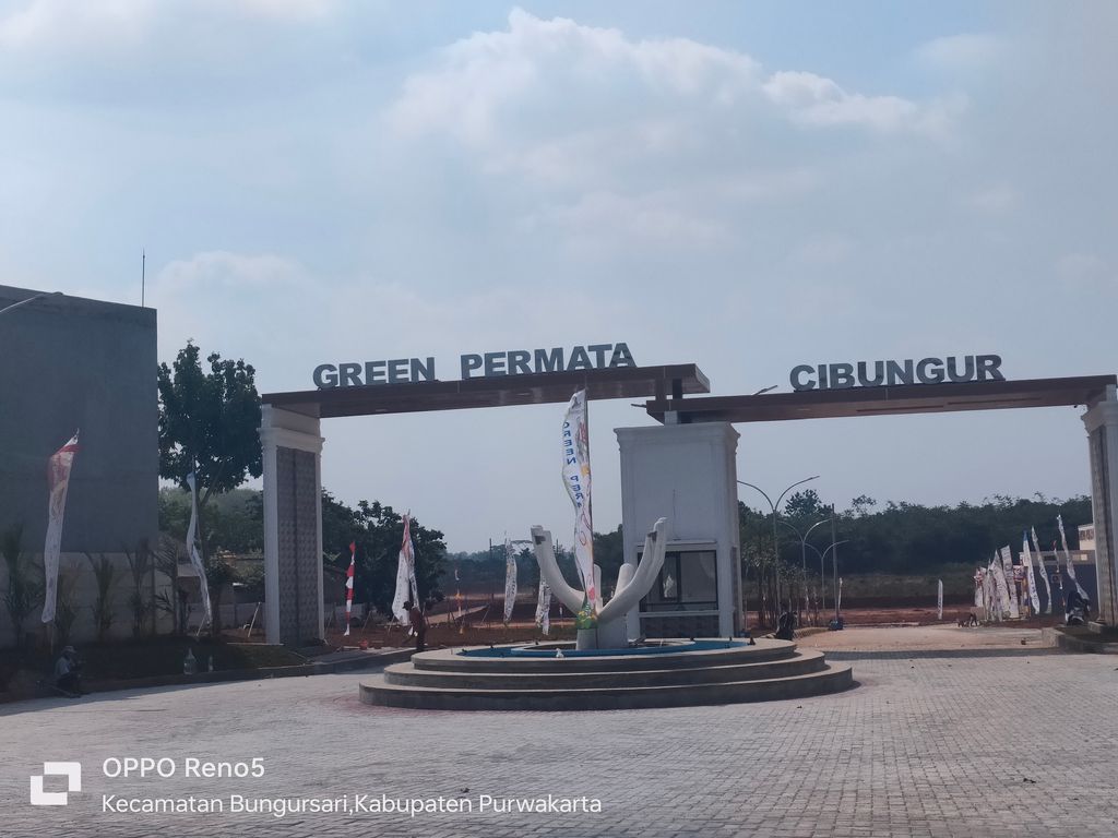 foto gerbang perumahan GREEN PERMATA CIBUNGUR