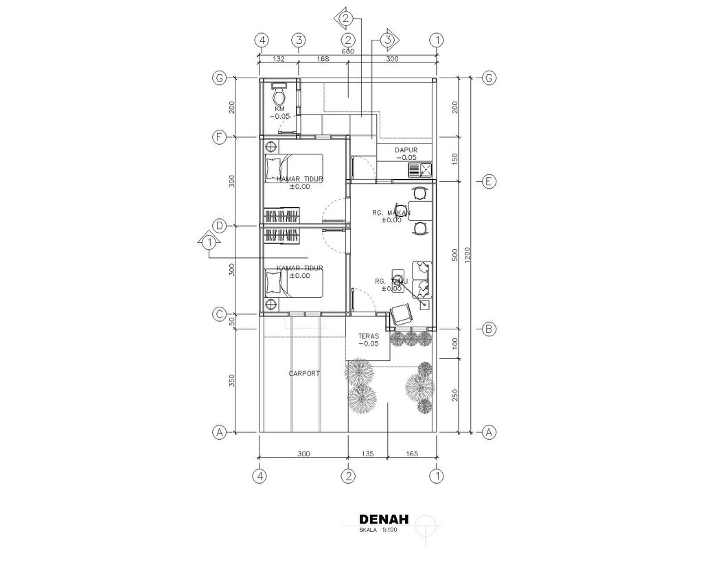 foto denah rumah tipe 36 (Subsidi 2023) perumahan Perumahan bontocinde residence land