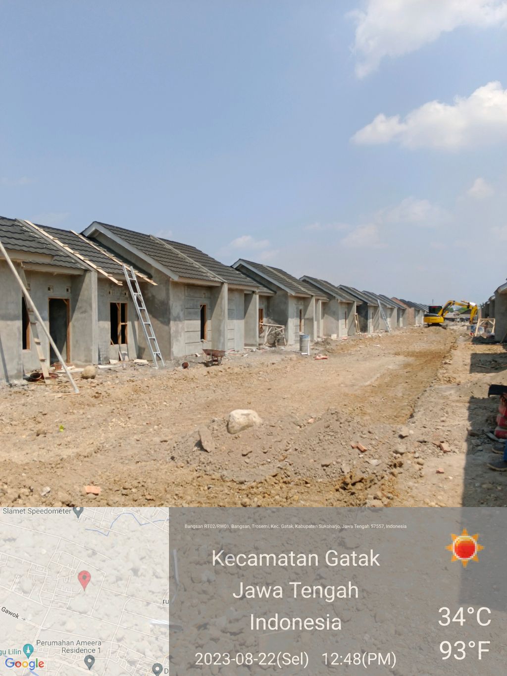 foto posisi tengah perumahan MITRA UTAMA RESIDENCE 2