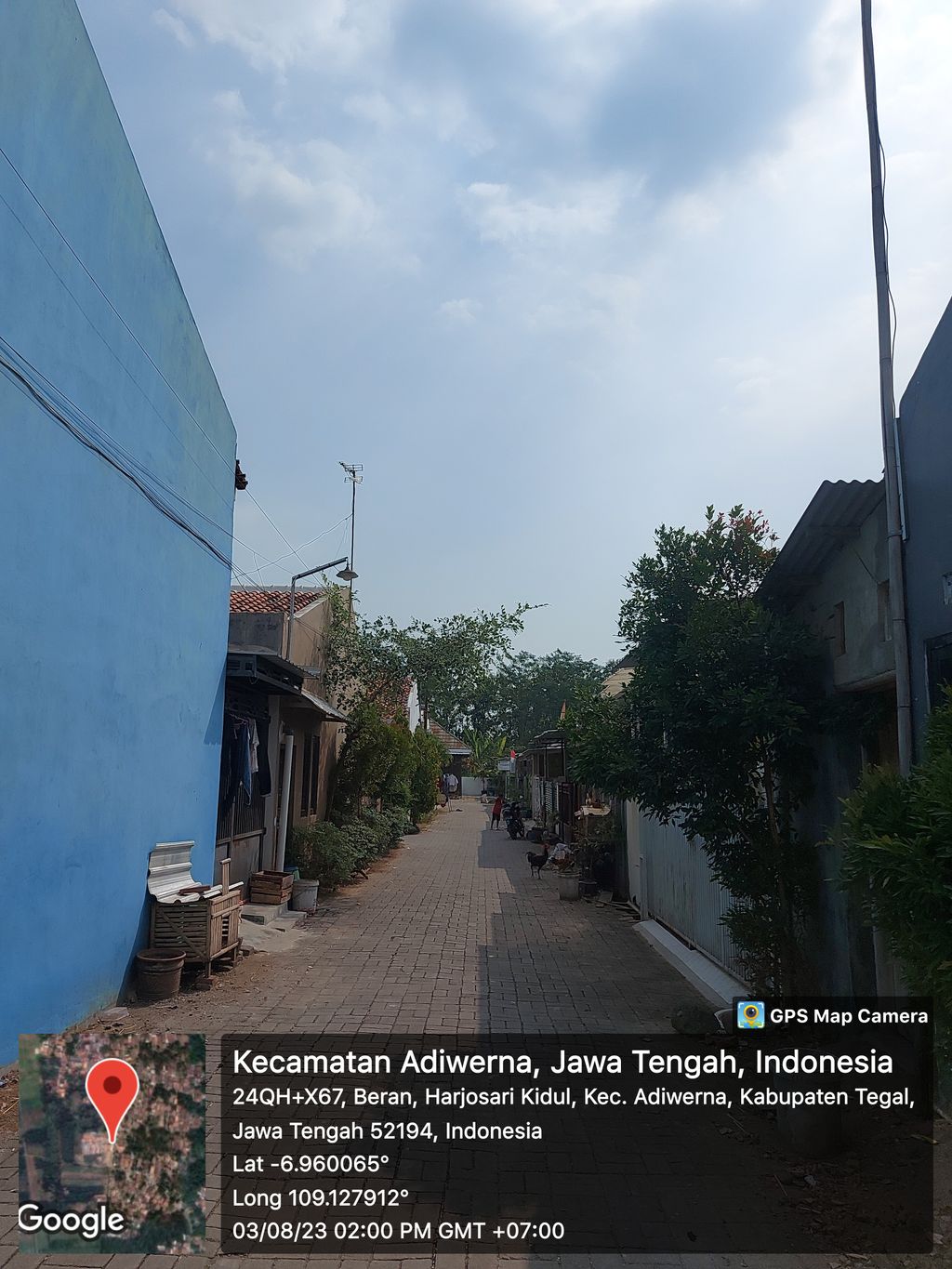 foto posisi tengah perumahan Harjosari