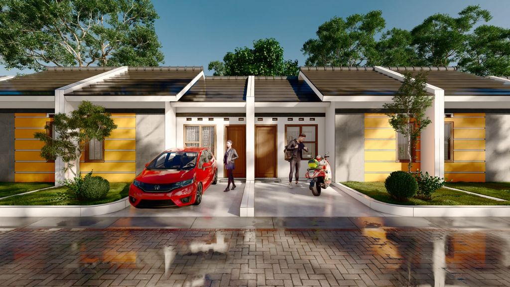 foto tampak rumah tipe 30/60 perumahan MITRA UTAMA RESIDENCE 2