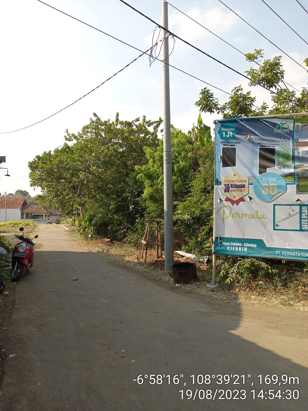 foto denah rumah tipe 30/60 perumahan Permata Village Cieurih