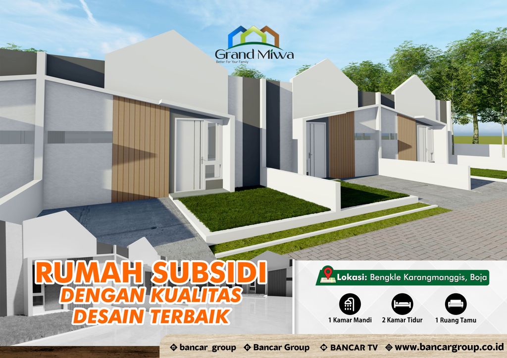 foto tampak rumah tipe Subsidi perumahan GRAND MIWA 1 KARANGMANGGIS