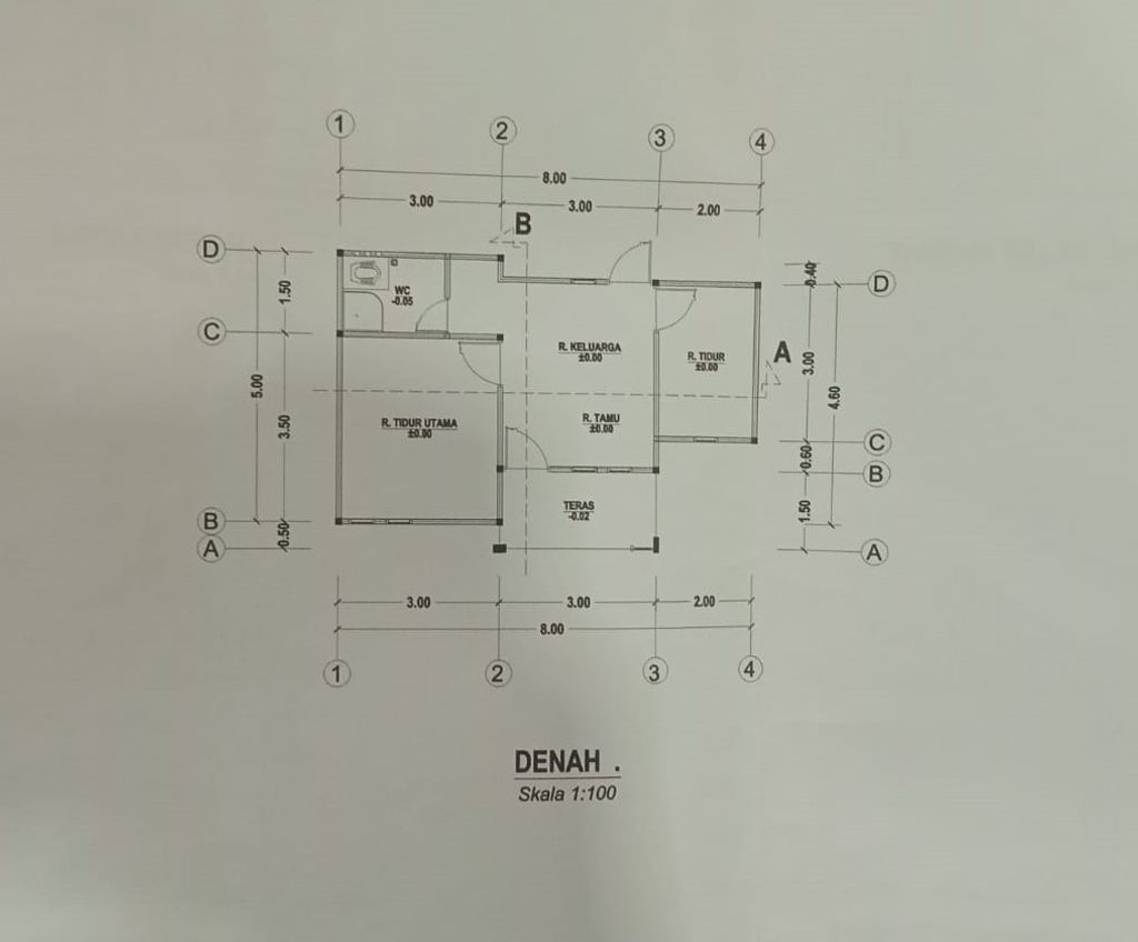 foto denah rumah tipe 36 perumahan PERUMAHAN SAHABAT ANGKASA RESIDENCE