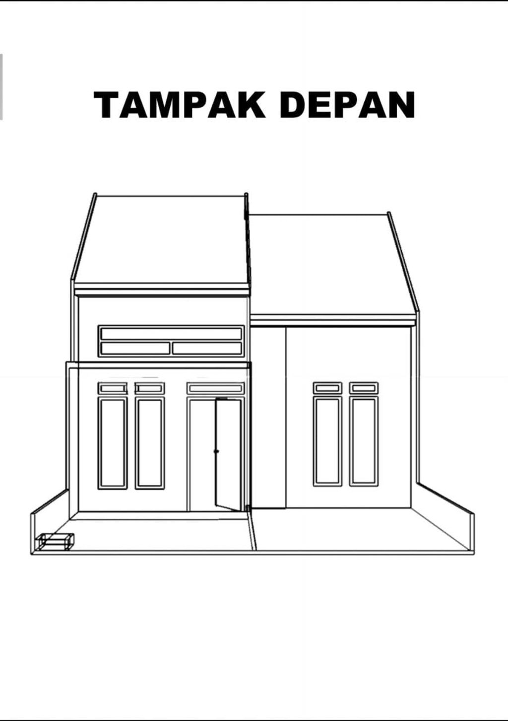 foto tampak rumah tipe 36 perumahan GRIYA CEMERLANG RESIDENCE TAHAP 2