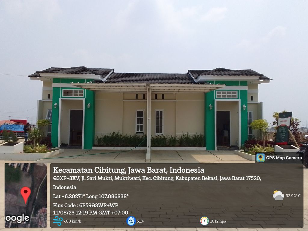 foto tampak rumah tipe 30/60 perumahan THE CHERRY VILLE