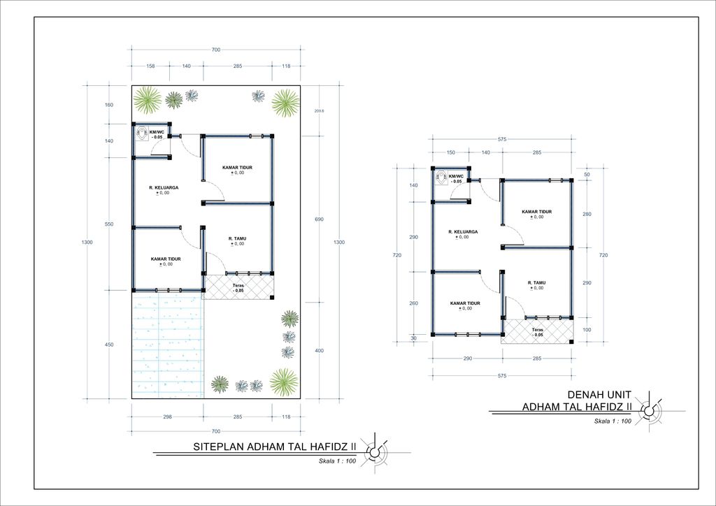 foto denah rumah tipe 36 (Subsidi) perumahan ADHAM TAL HAFIDZ II