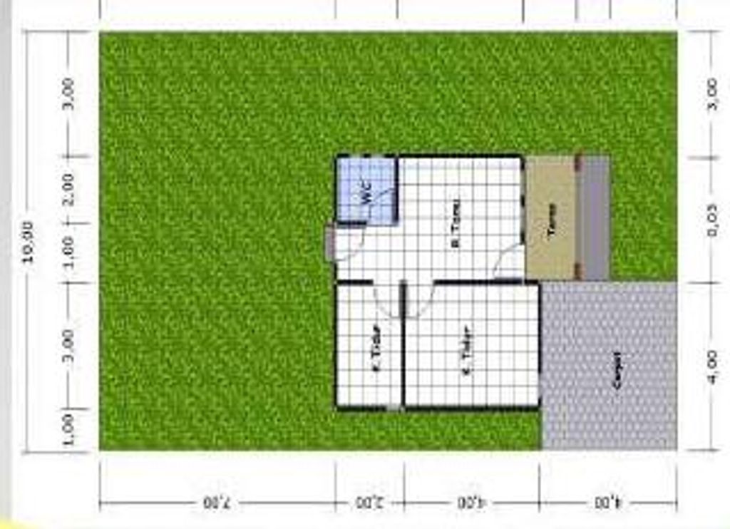 foto denah rumah tipe 36 (Harga Jual 2023) perumahan Puri Perdana Residence 2