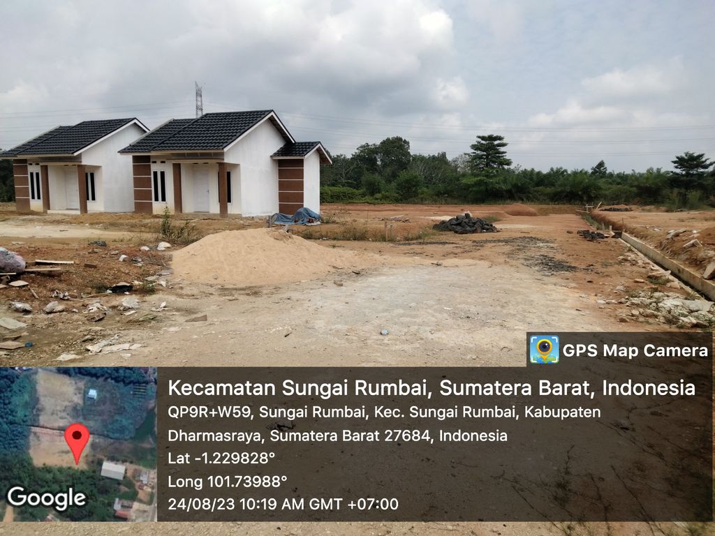 foto posisi tengah perumahan Sei. RUMBAI RECIDENCE