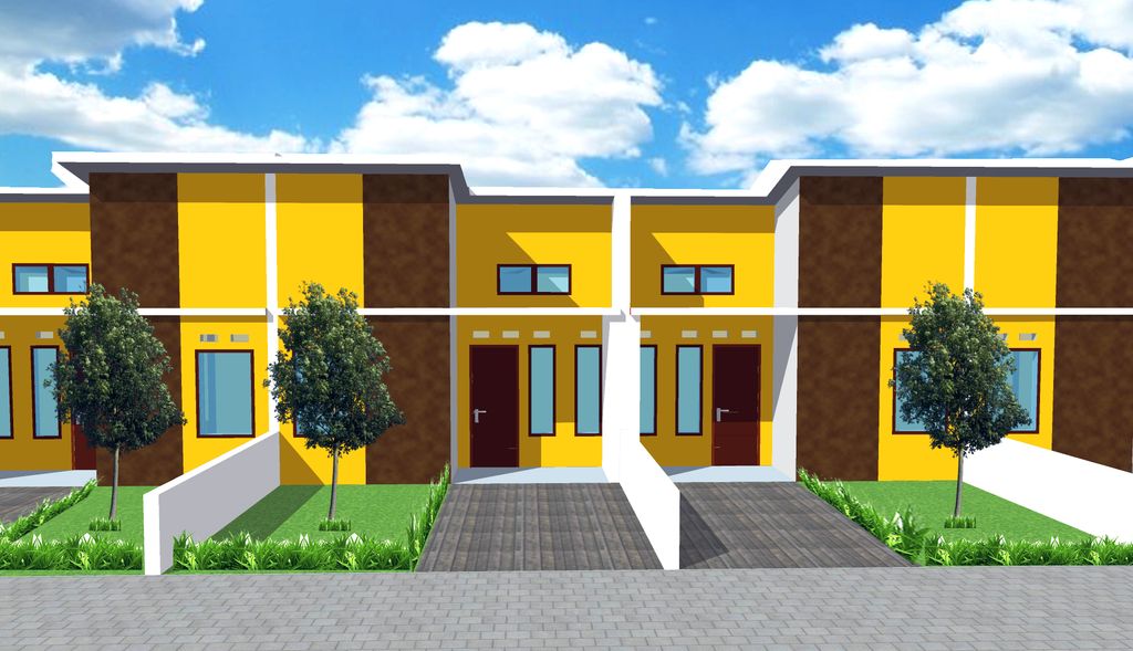 foto tampak rumah tipe 36/72 perumahan BAJI RESIDENCE
