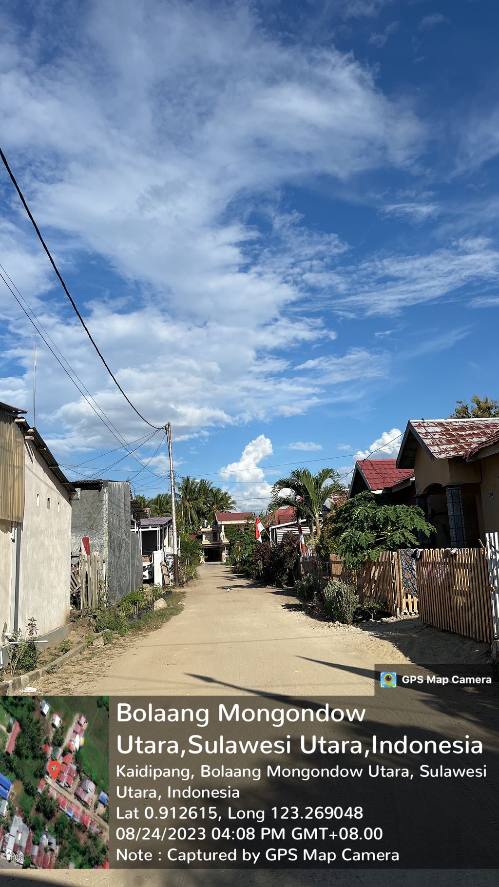 foto posisi tengah perumahan Griya Pinagut Lestari 2