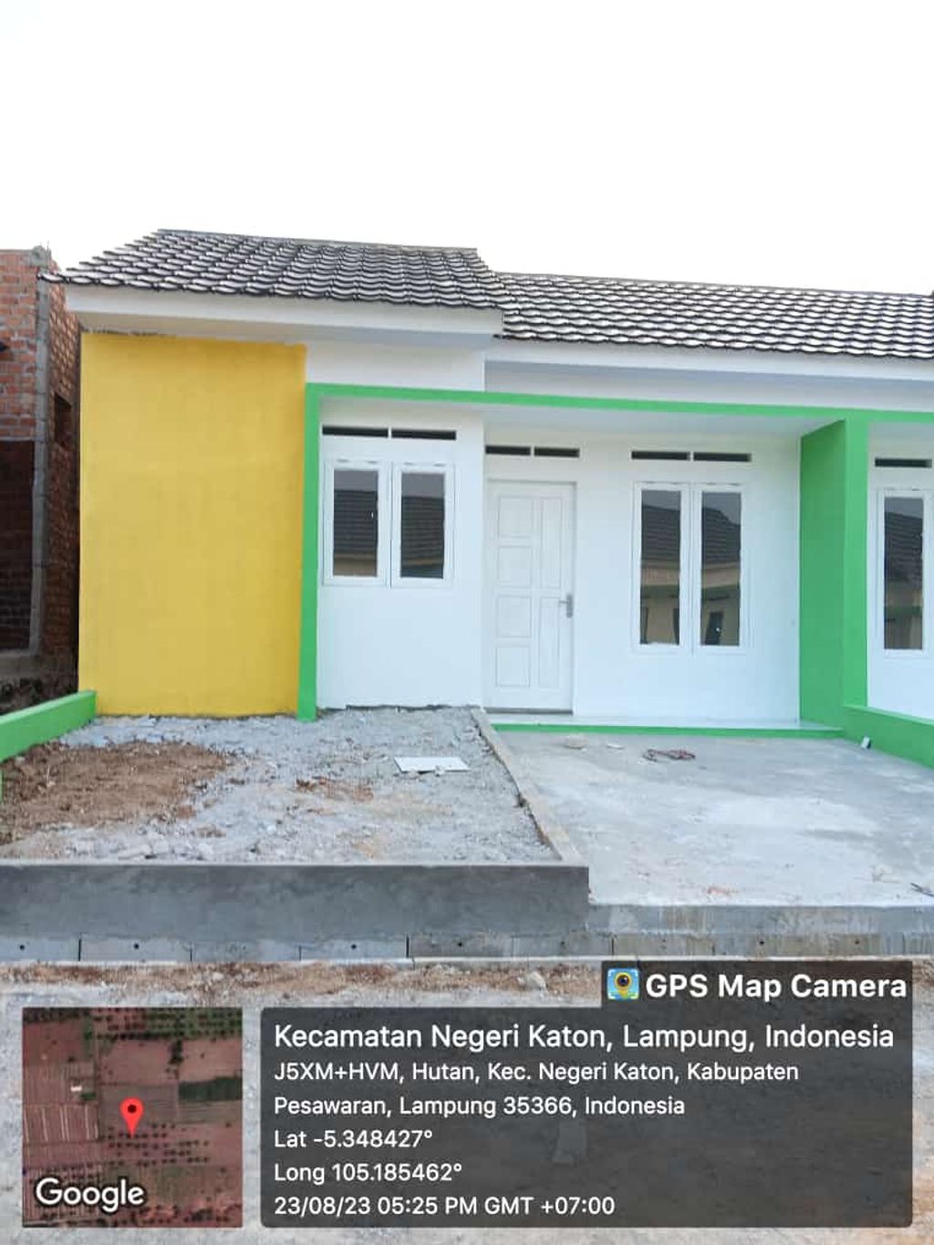 foto tampak rumah tipe 36/75 perumahan GRIYA ABADI NEGERI SAKTI 3 NEW
