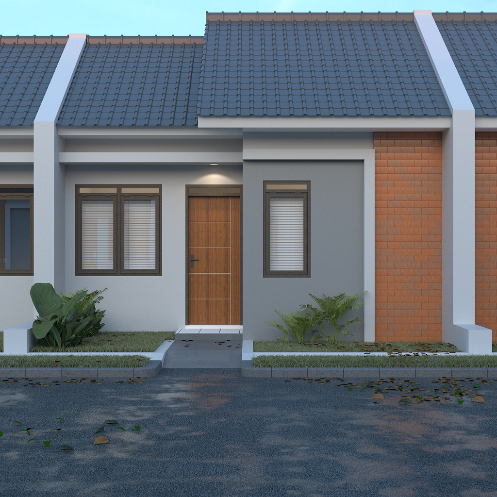 foto tampak rumah tipe 30/66 perumahan ALAM ASRI MAJALENGKA