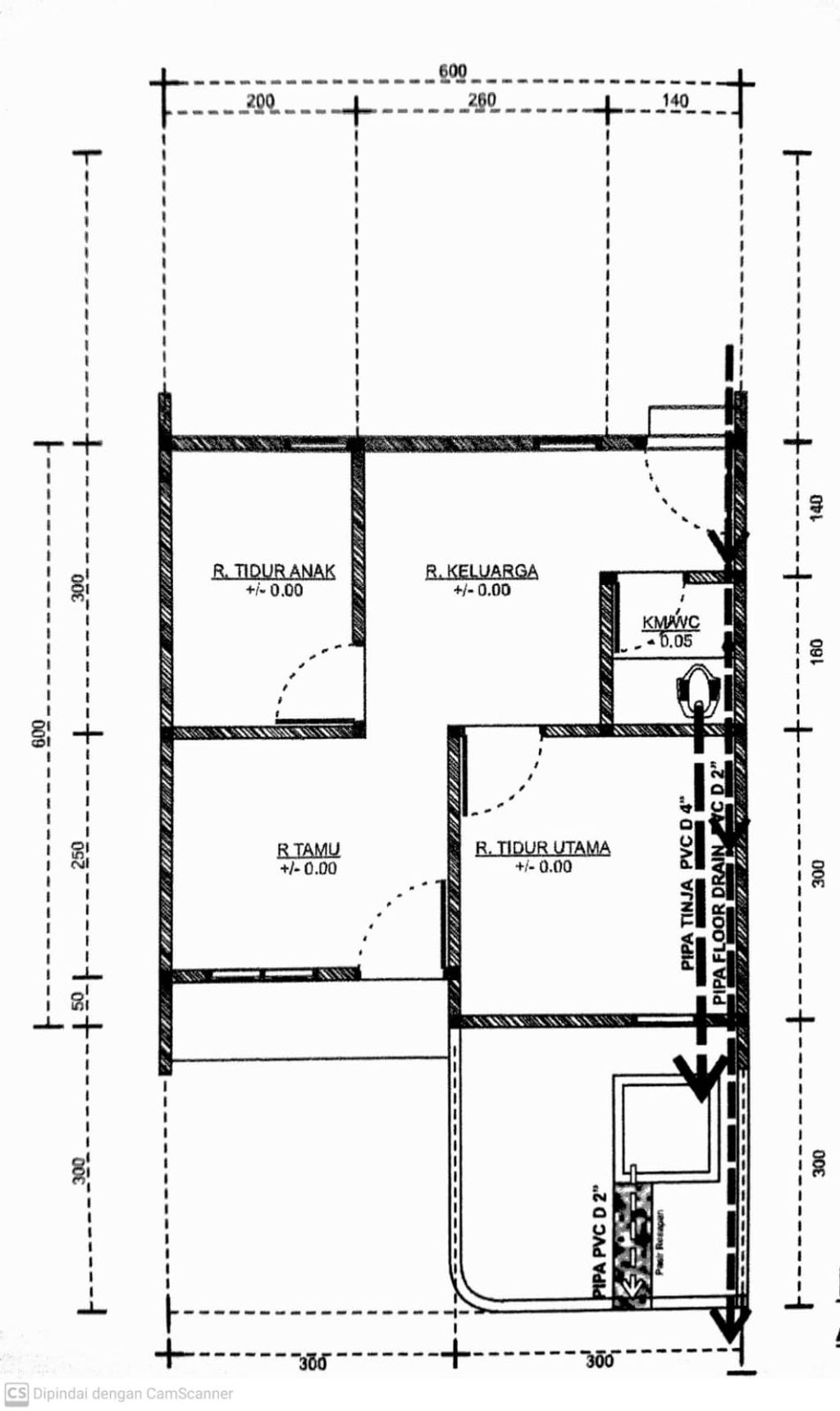 foto denah rumah tipe 36 NEW perumahan Griya Sukajadi 2