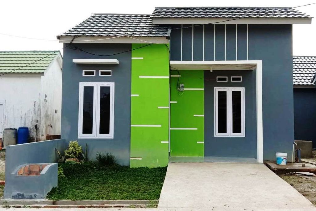 foto tampak rumah tipe 36 NEW perumahan BORANG HANAN GREEN CITY