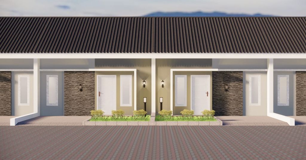 foto tampak rumah tipe 36 perumahan PERUMAHAN BAKUNG GARDEN