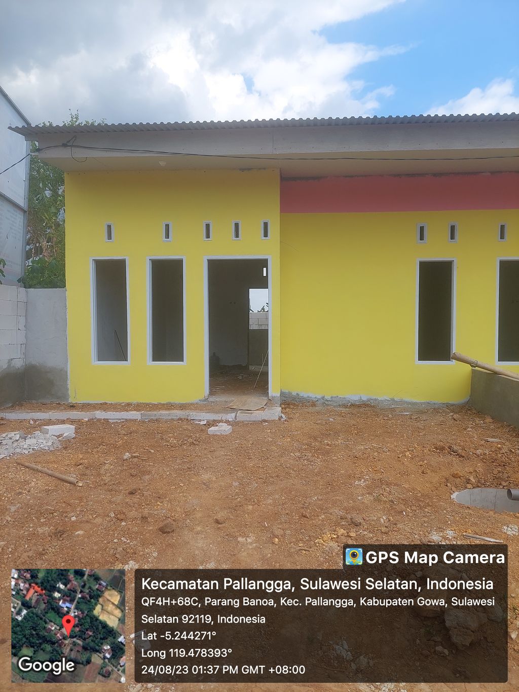 foto tampak rumah tipe 36 perumahan GRAND MANGNGALLEI