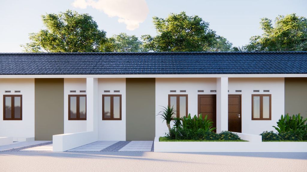 foto tampak rumah tipe 21/60 perumahan GREEN VILLAS PANGANDARAN - CLUSTER BANGKIRAI