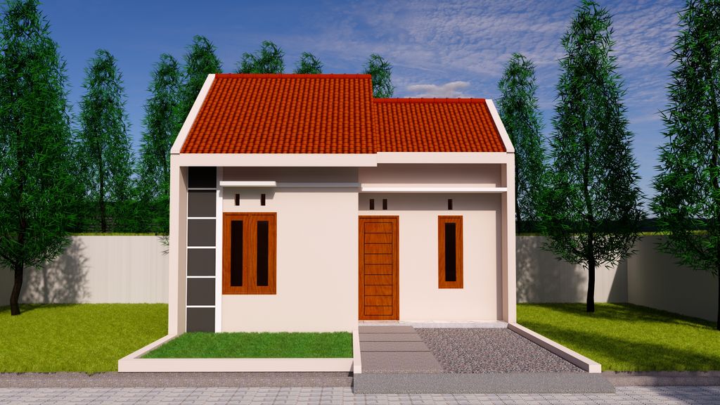 foto tampak rumah tipe 30/60 2023 perumahan PERUMAHAN PURI PERMATA KAHURIPAN 2