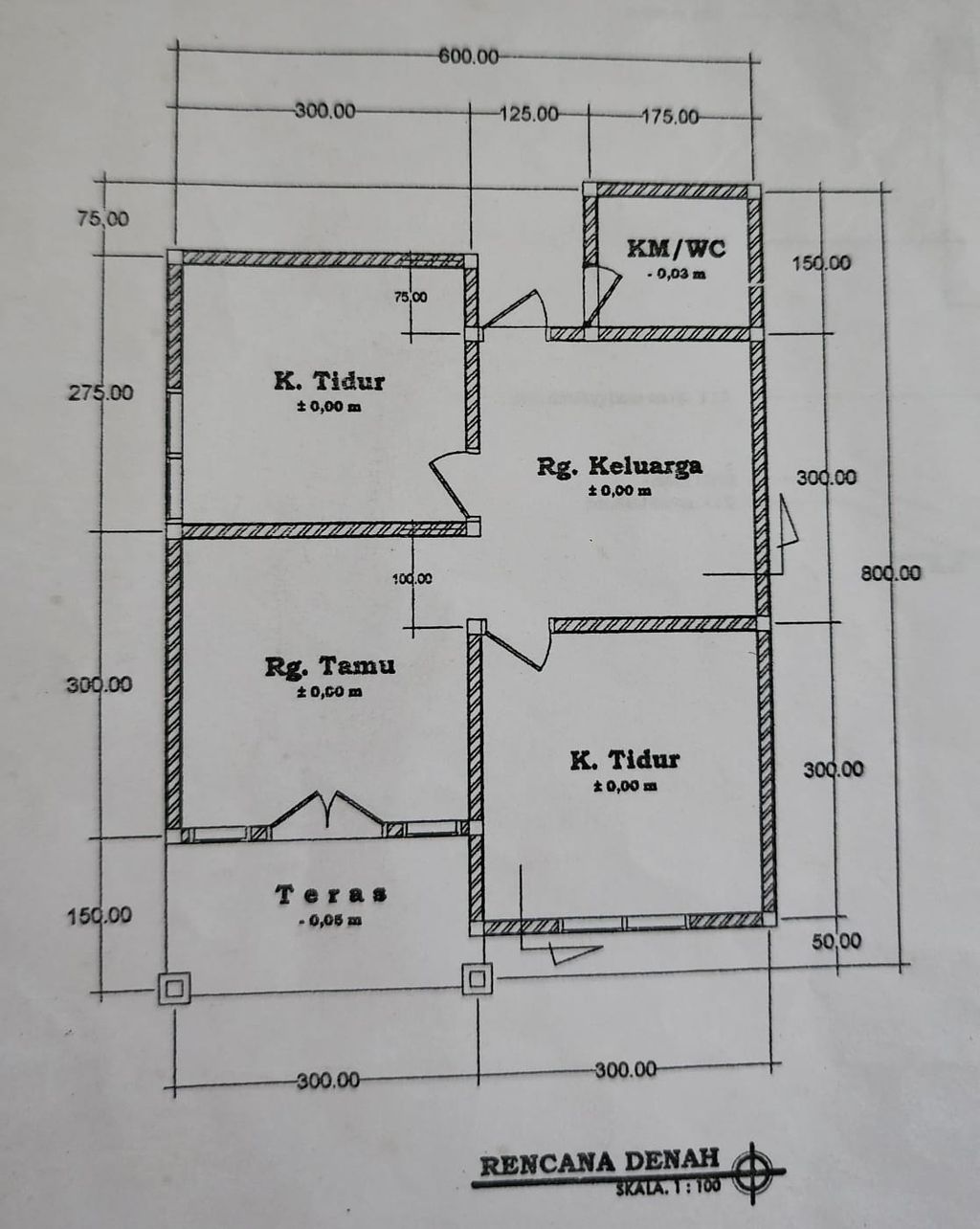 foto denah rumah tipe 36 perumahan Griya Pinagut Lestari 2