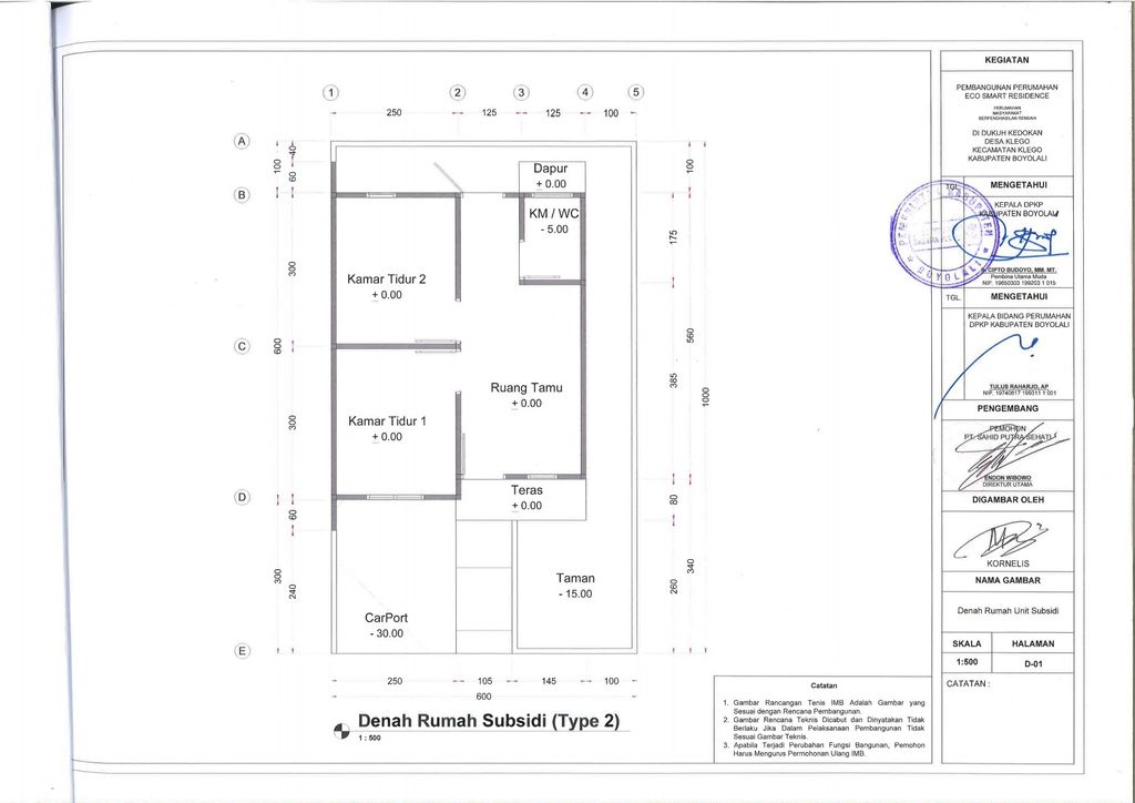 foto denah rumah tipe 30-2 perumahan ECO SMART RESIDENCE