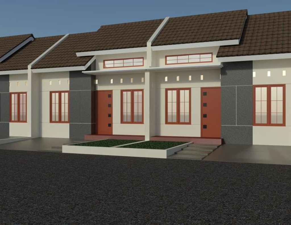 foto tampak rumah tipe 30-3 perumahan ECO SMART RESIDENCE