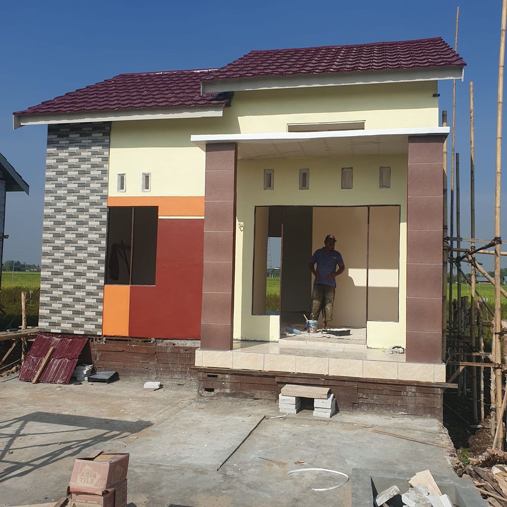 foto tampak rumah tipe 36 MBR perumahan Mitra Barito Residence 2