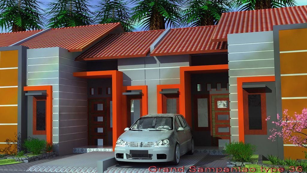foto tampak rumah tipe 36/PMK60/162/2023 perumahan Grand Borista