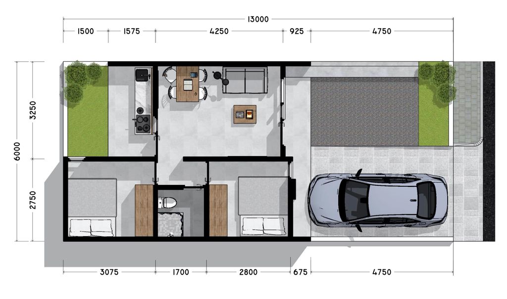 foto denah rumah tipe Harga 2023 perumahan Rafika Residence