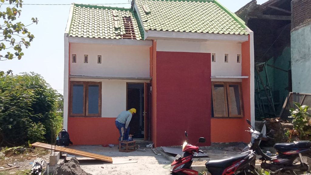 foto tampak rumah tipe 26/72 perumahan New Griya Sakinah