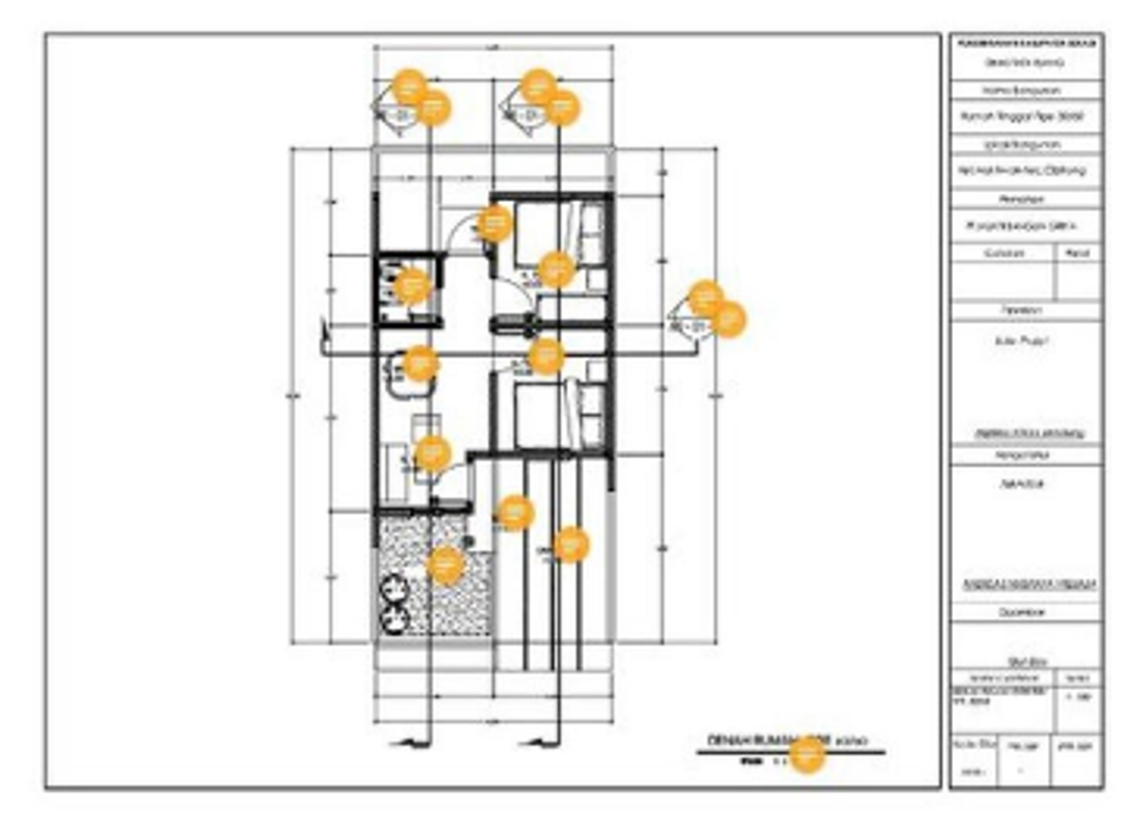 foto denah rumah tipe 30/60 perumahan GRIYA MUKTI RESIDENCE TAHAP IV