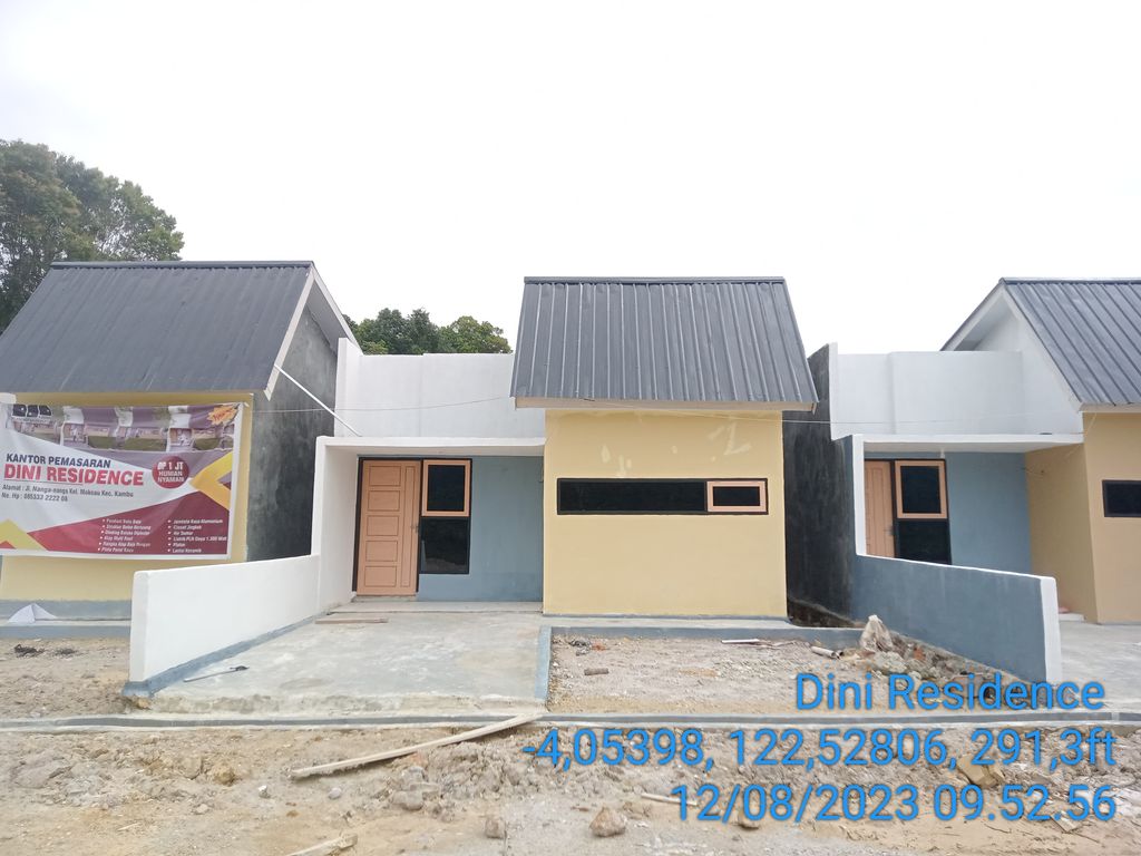 foto tampak rumah tipe SUBSIDI perumahan DINI RESIDENCE