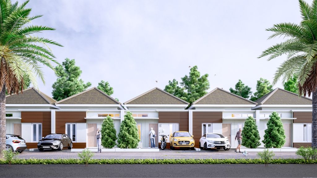 foto tampak rumah tipe 30/60 perumahan PULO PERMATA GARDEN