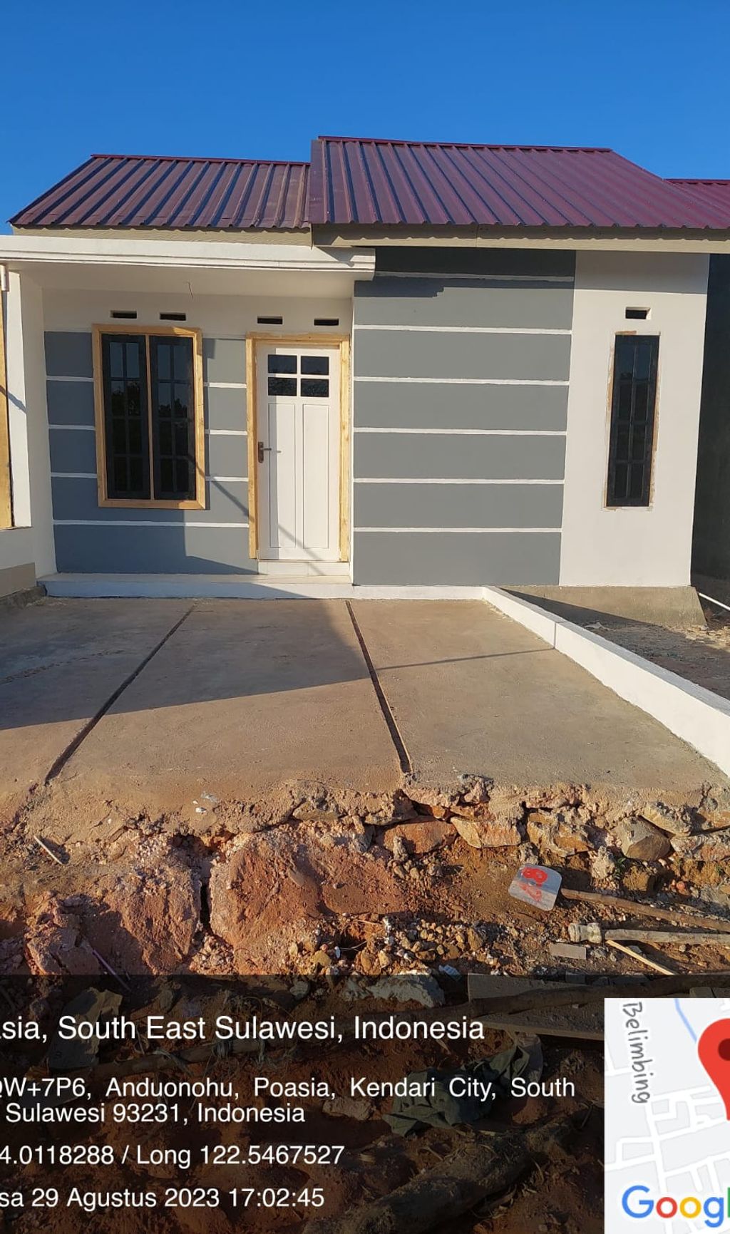 foto tampak rumah tipe 36 perumahan SINAR Regency Tahap II