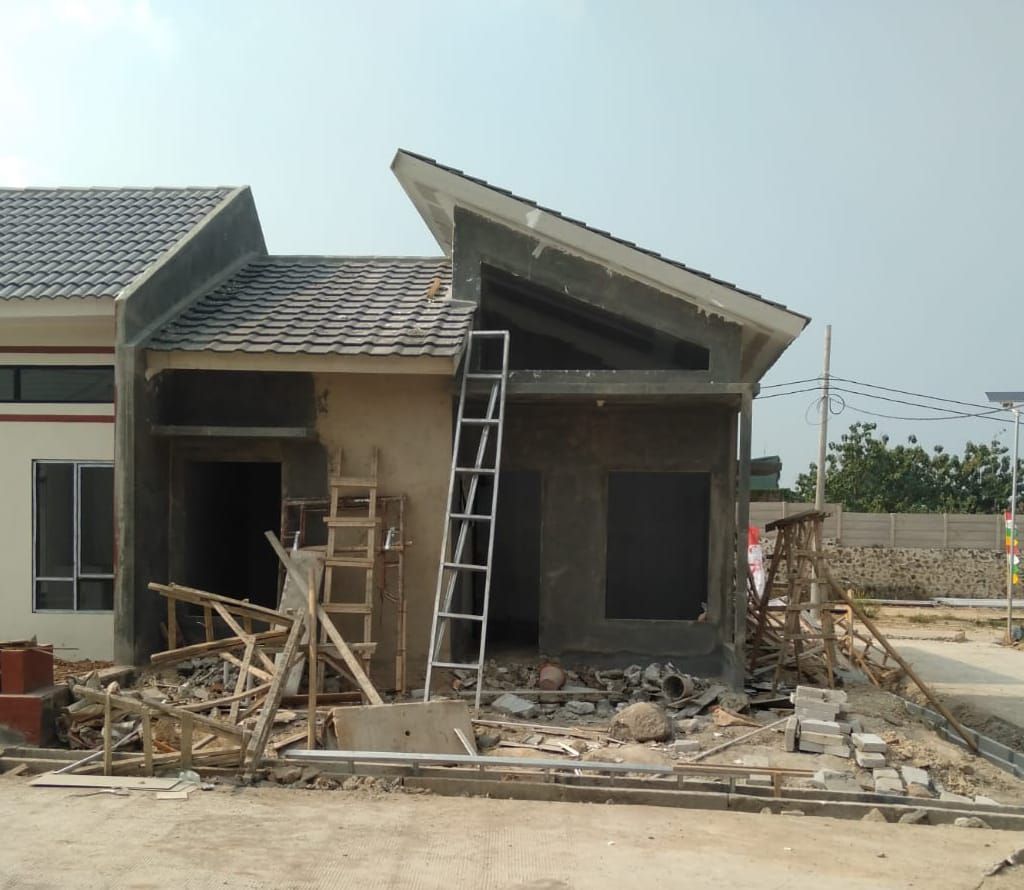 foto tampak rumah tipe 35/80 perumahan PARAMA by Sava